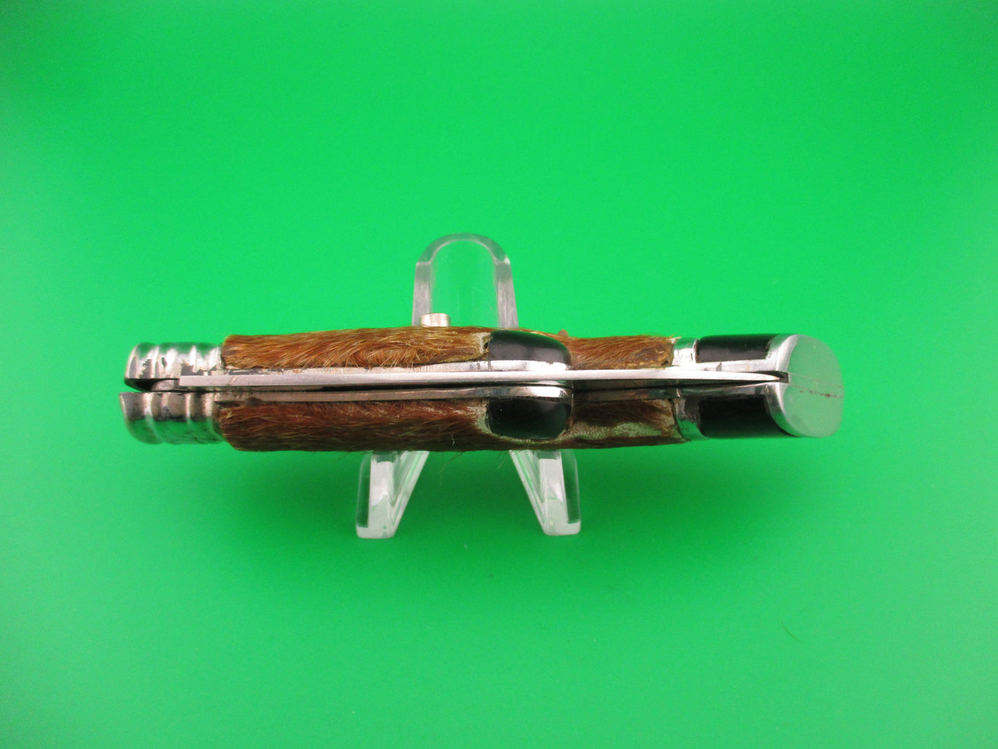 PAT INOX 19cm Italian Hoof Knife vintage automatic w hair
