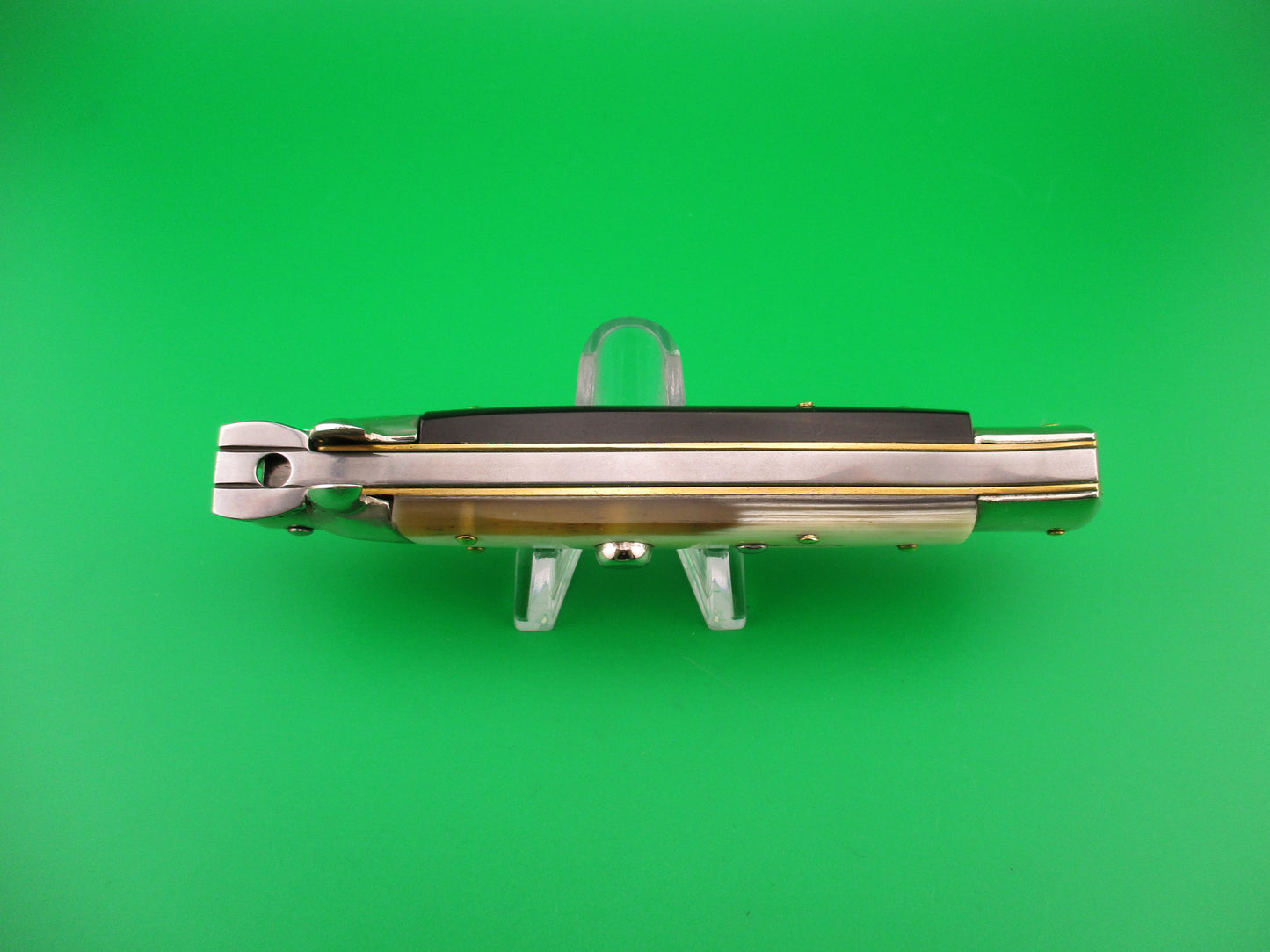 Walt's Latama ITALY (cat stamp) 23cm Italian stiletto Brazilian horn automatic knife