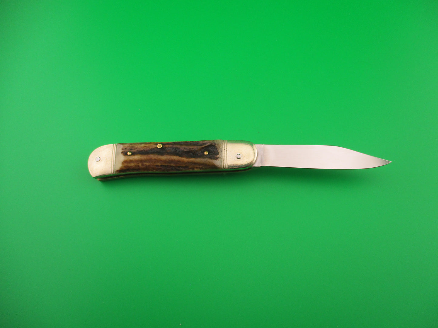 Hubertus Liliput 8cm German Lever Stag vintage automatic knife