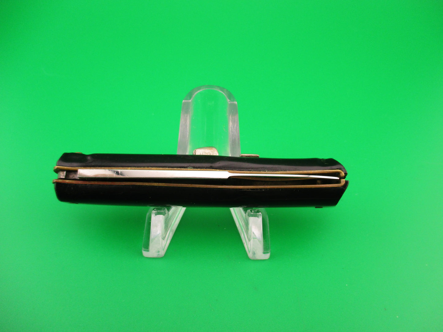 MADE ITALY INOX PATS PEND 15cm Italian Black rare Bayonet blade switchblade knife