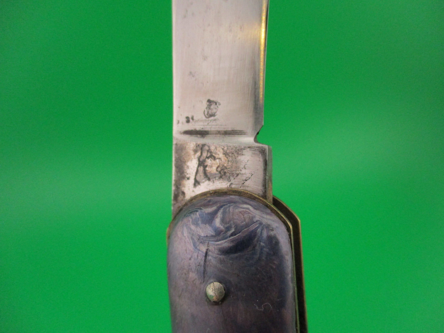 Edgemaster Fatjack Purple swirl vintage 1950 switchblade knife