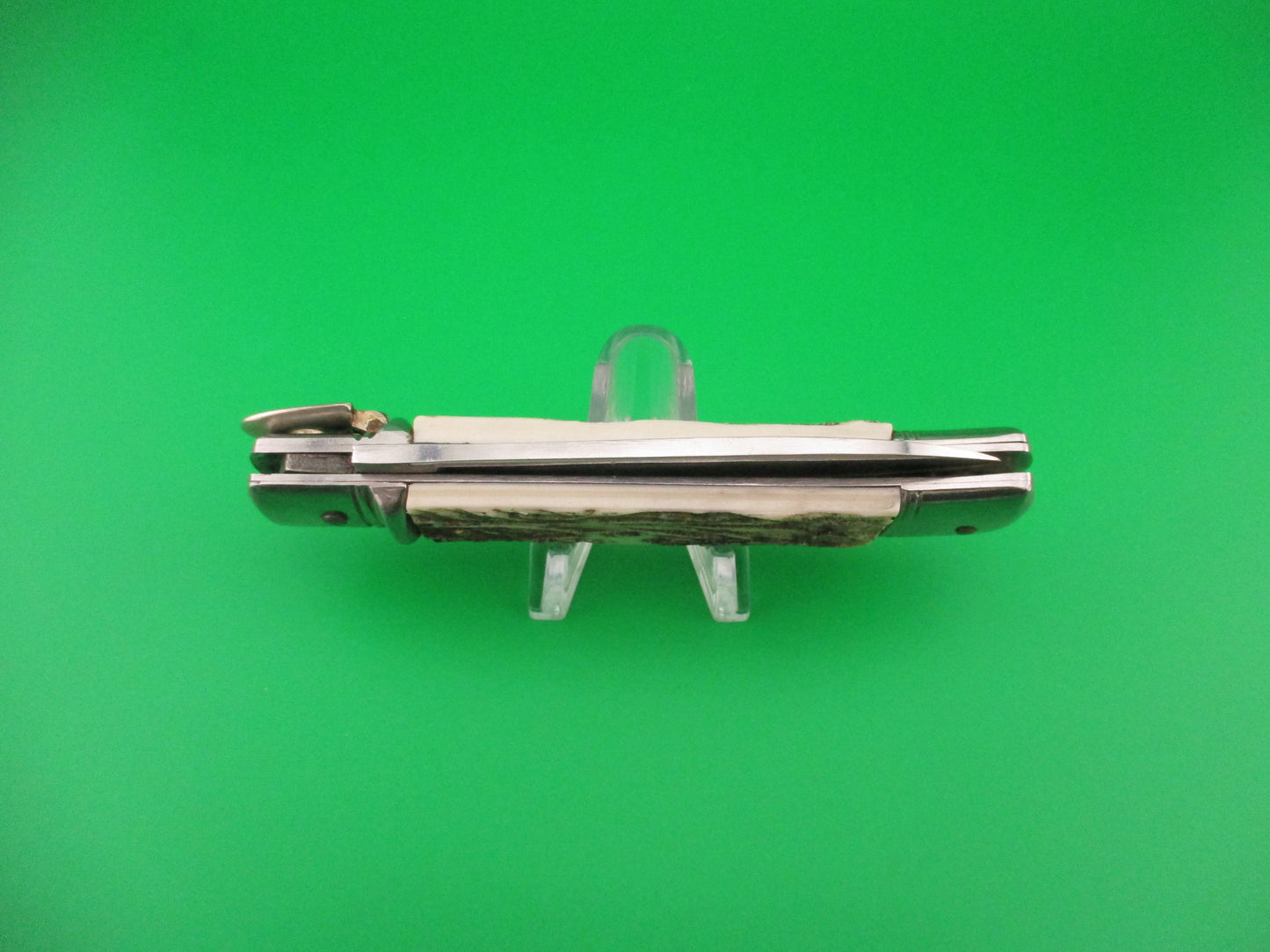 Rostfrei 20cm Italian Faux Stag lever vintage automatic knife