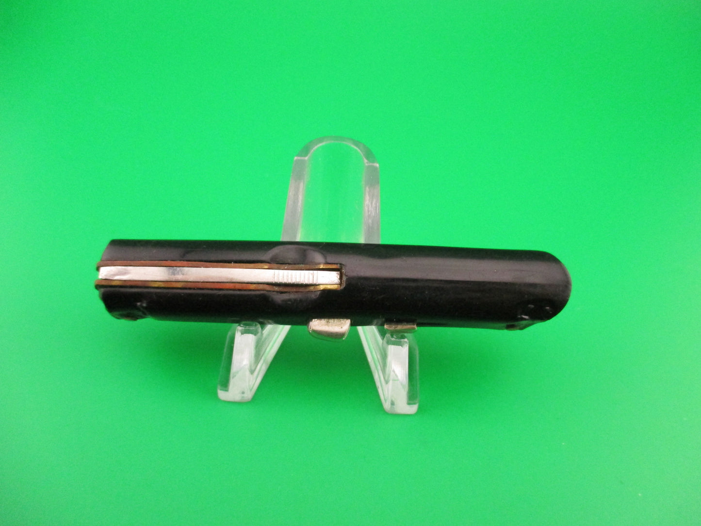 MADE ITALY INOX PATS PEND 15cm Italian Black rare Bayonet blade switchblade knife