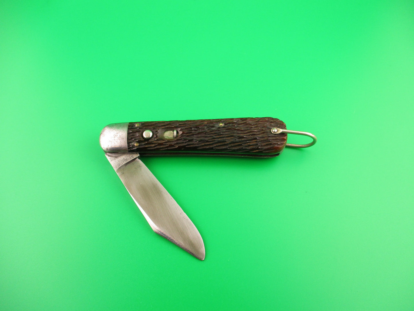 SCHRADE CUT CO M2 Bone WWII Paratrooper Military issue switchblade knife
