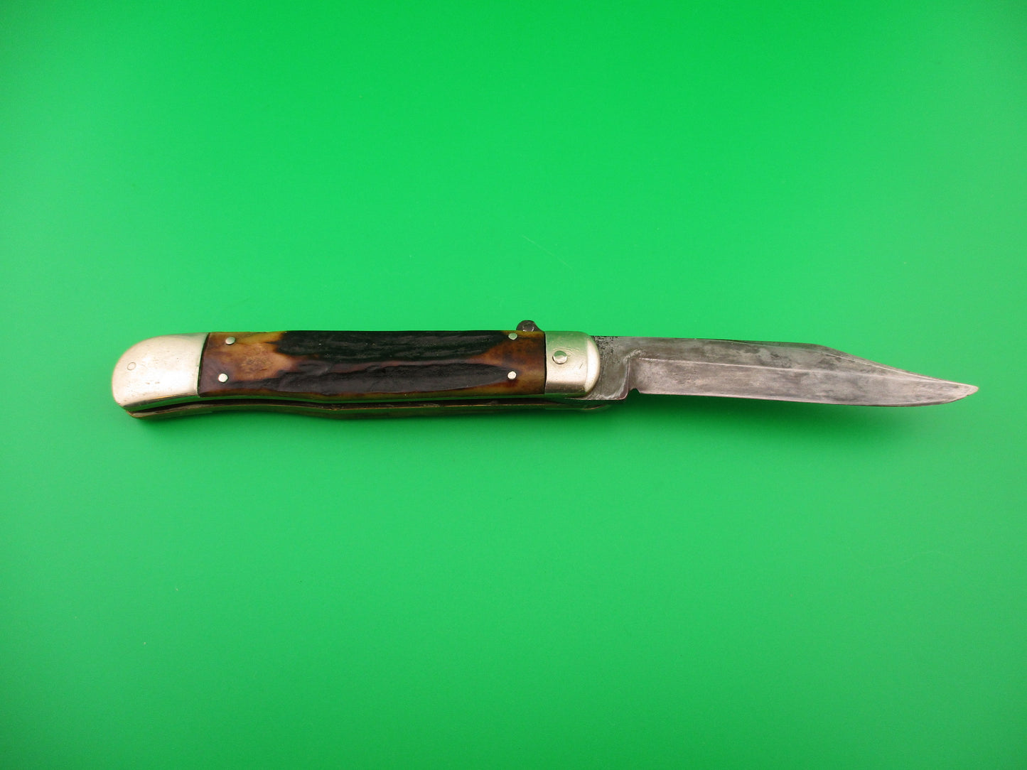 UNION CUT CO OLEAN NY USA Antique Teardrop Lever automatic knife