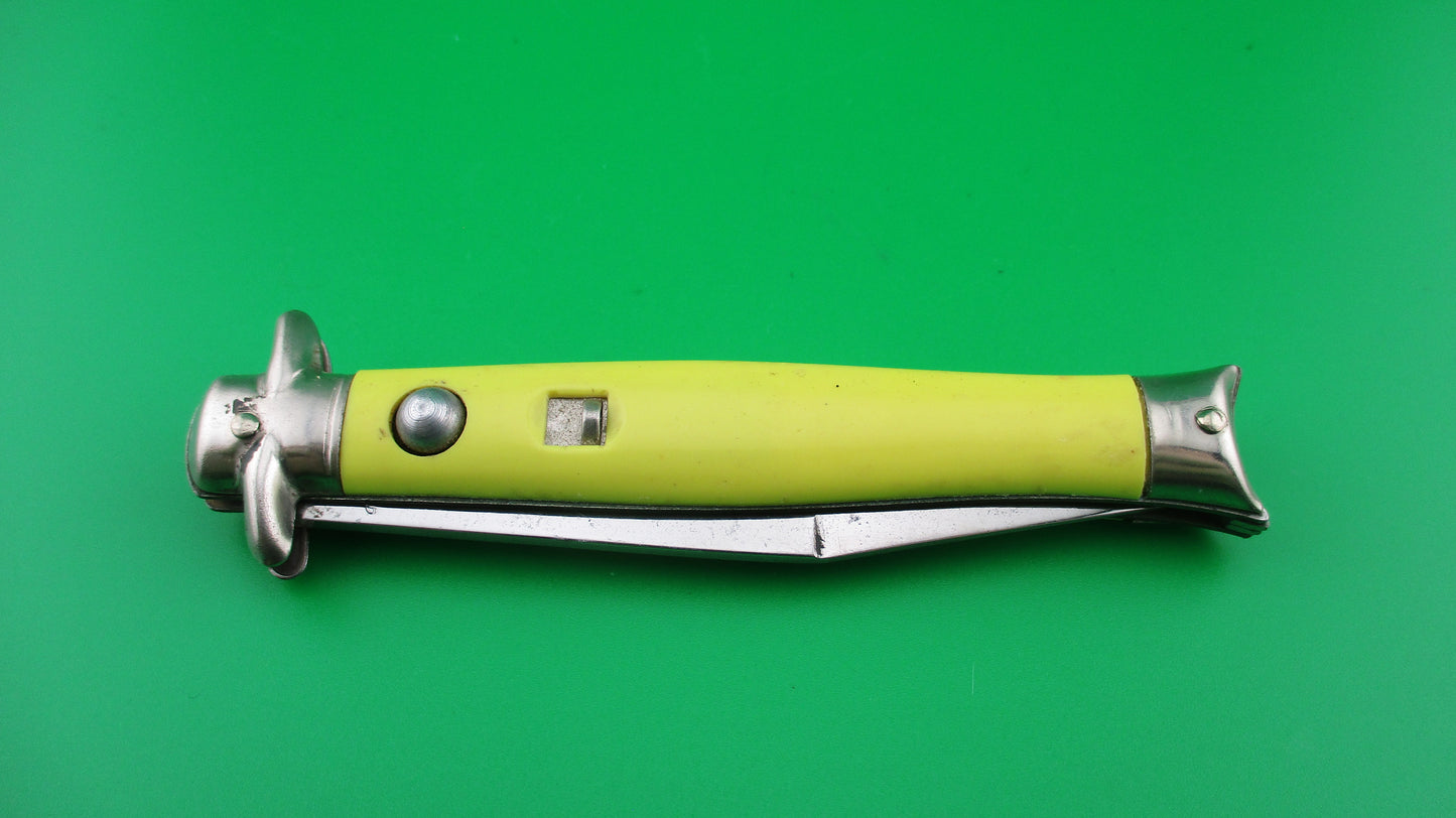 z Colonial SHUR SNAP Bowtie Yellow 4th Gen Vintage switchblade