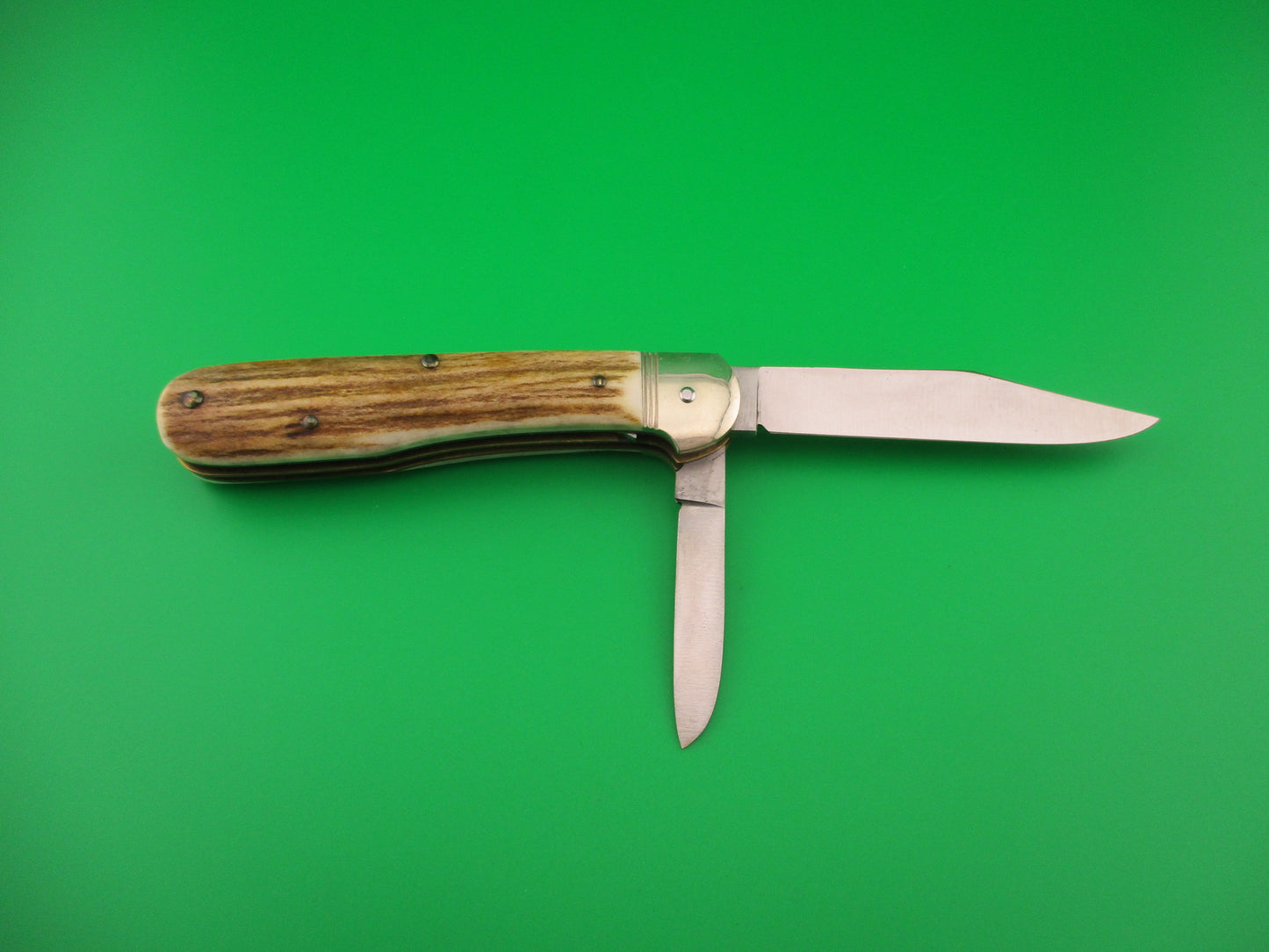 Hubertus SOLINGEN 10cm German Stag Pen Blade release automatic knife