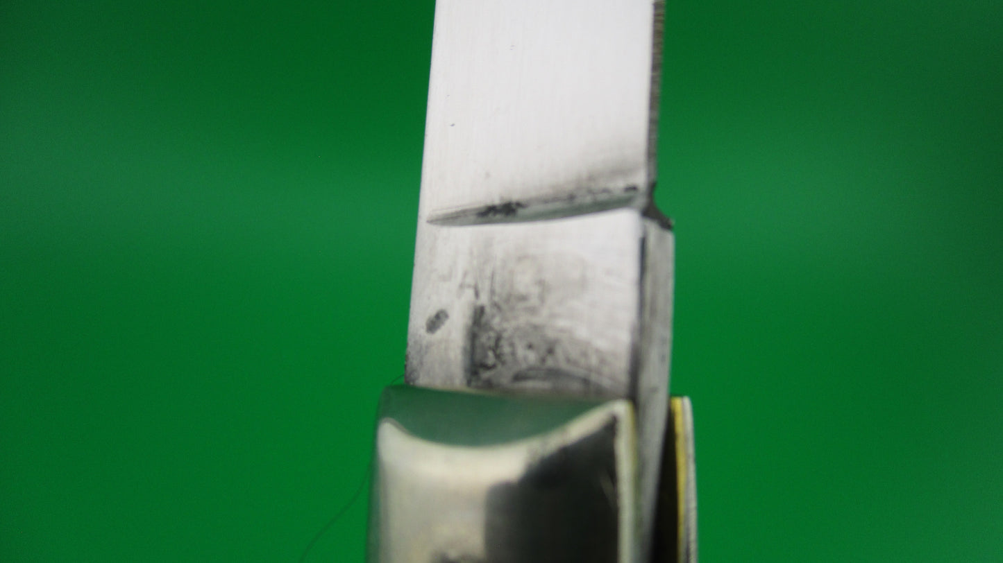 Rare Rostfre 2 PATENT 18cm Italian Stag Lockback Swinger style Automatic knife NOS Belgium