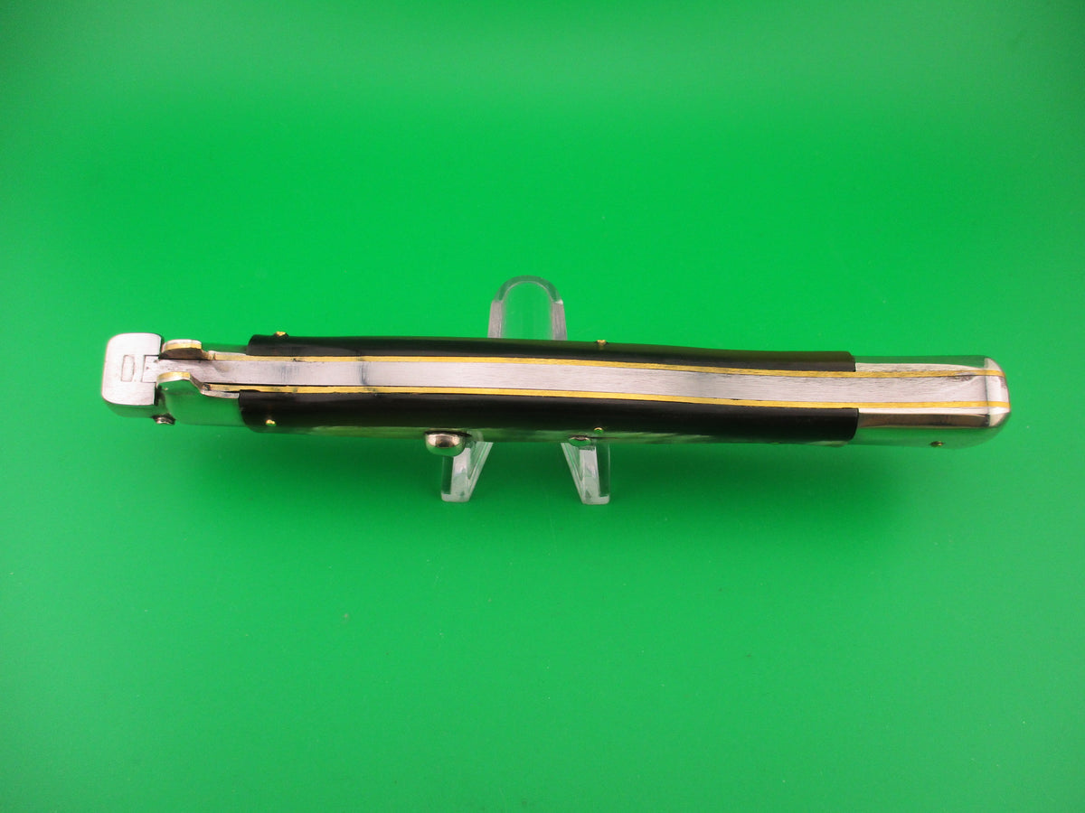 DM A.Rosa MANIAGO ITALY 33cm Italian Picklock Wasp Body Zebu horn automatic knife