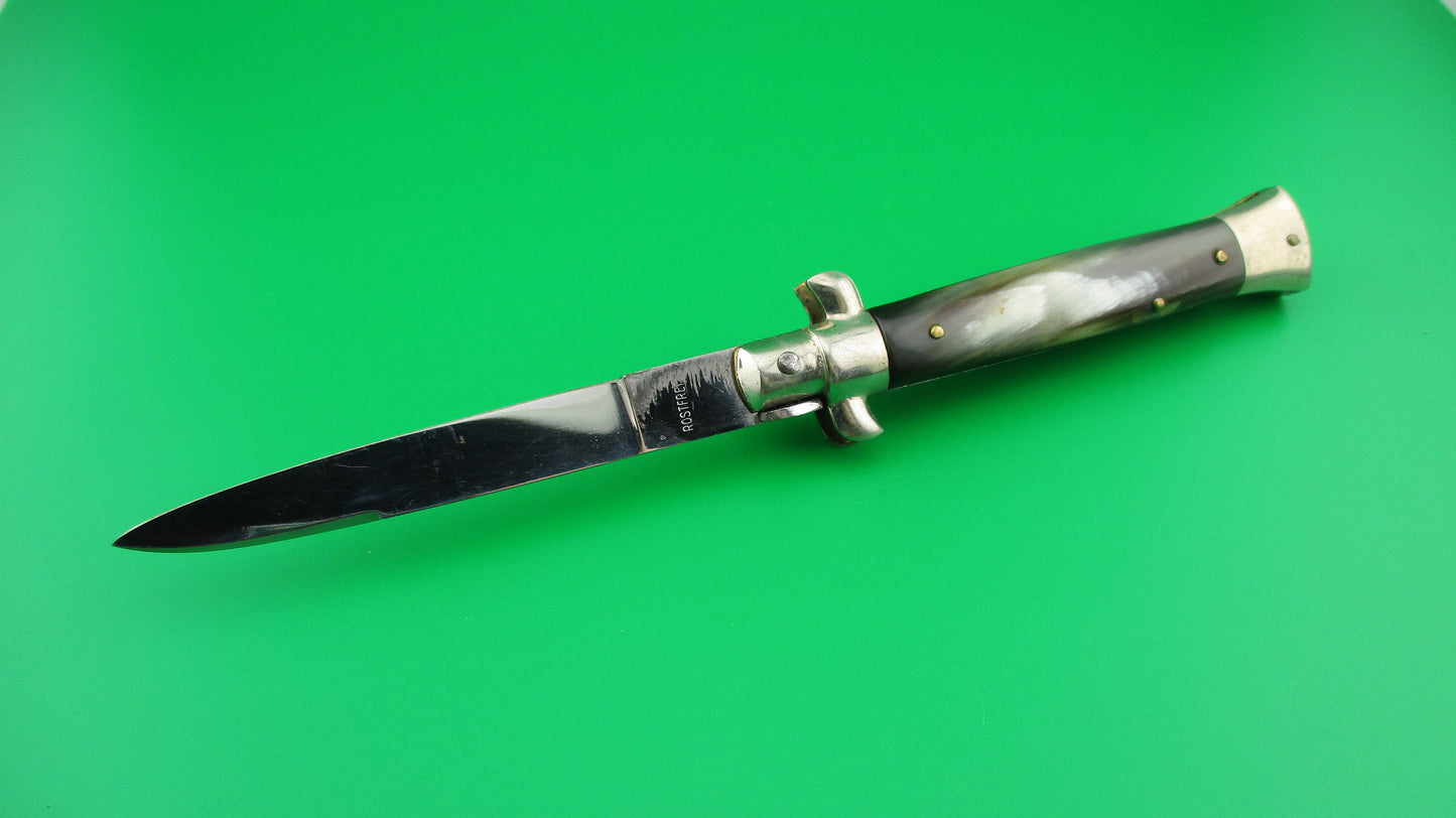 C. Jul Herbertz IMPORT 20cm Italian Transitional Stiletto Red dot switchblade knife NOS