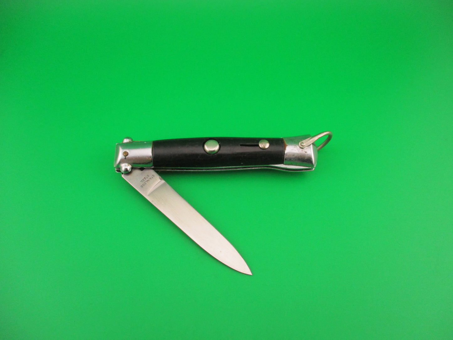 STAINLESS STEEL 17cm Korean Mini guard Rizzuto style automatic knife