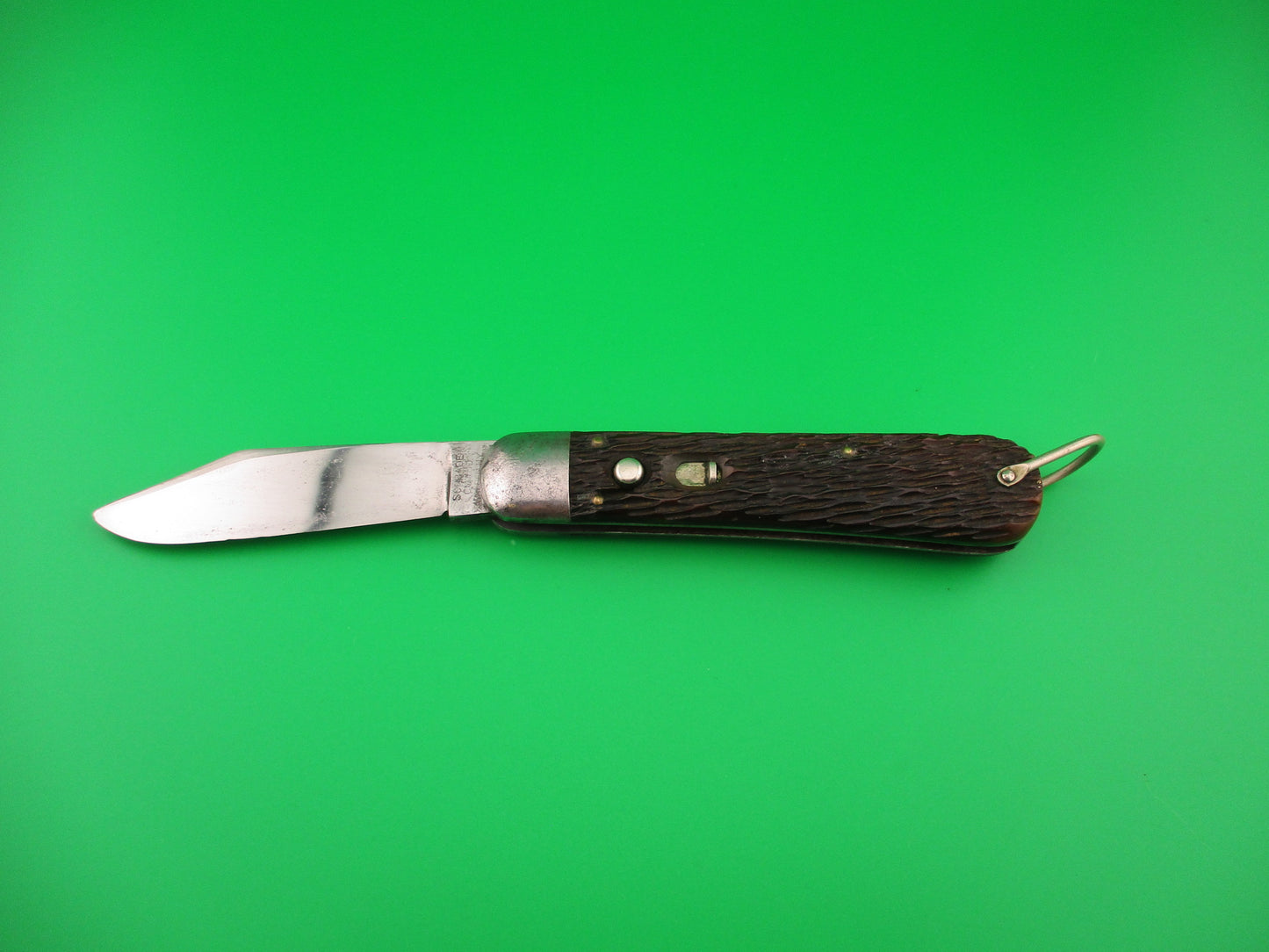 SCHRADE CUT CO M2 Bone WWII Paratrooper Military issue switchblade knife