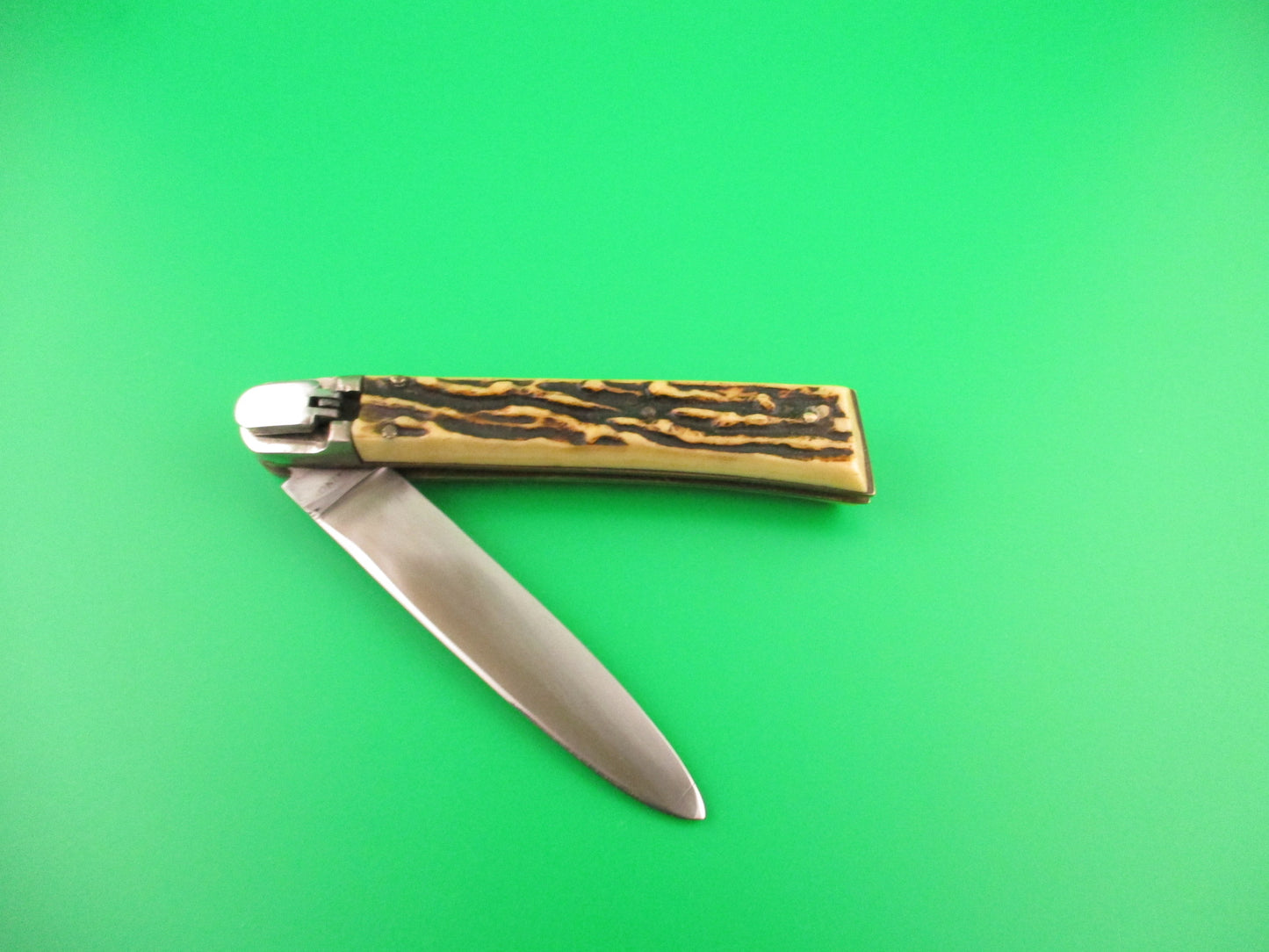 MAKINOX 20cm French Lever Imitation Stag Vintage automatic knife