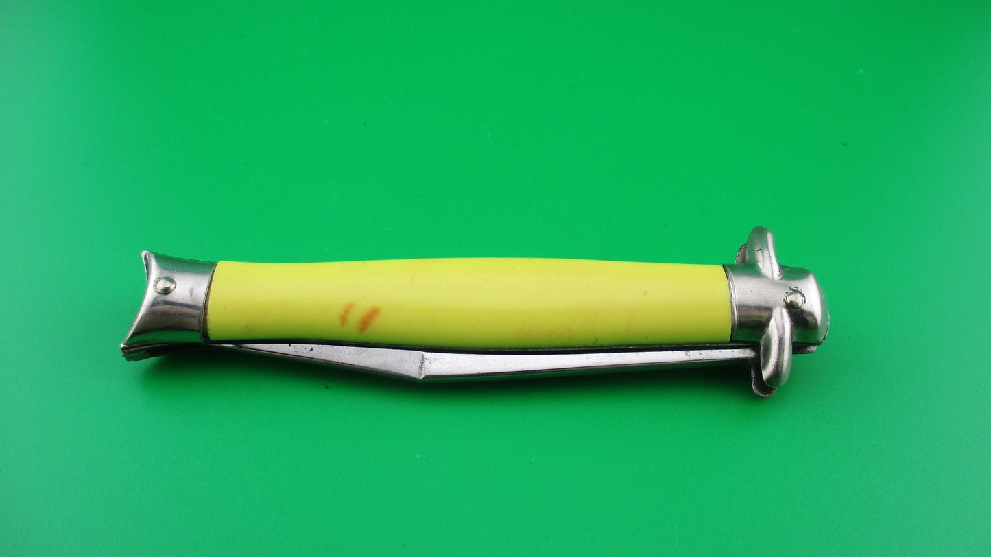 z Colonial SHUR SNAP Bowtie Yellow 4th Gen Vintage switchblade