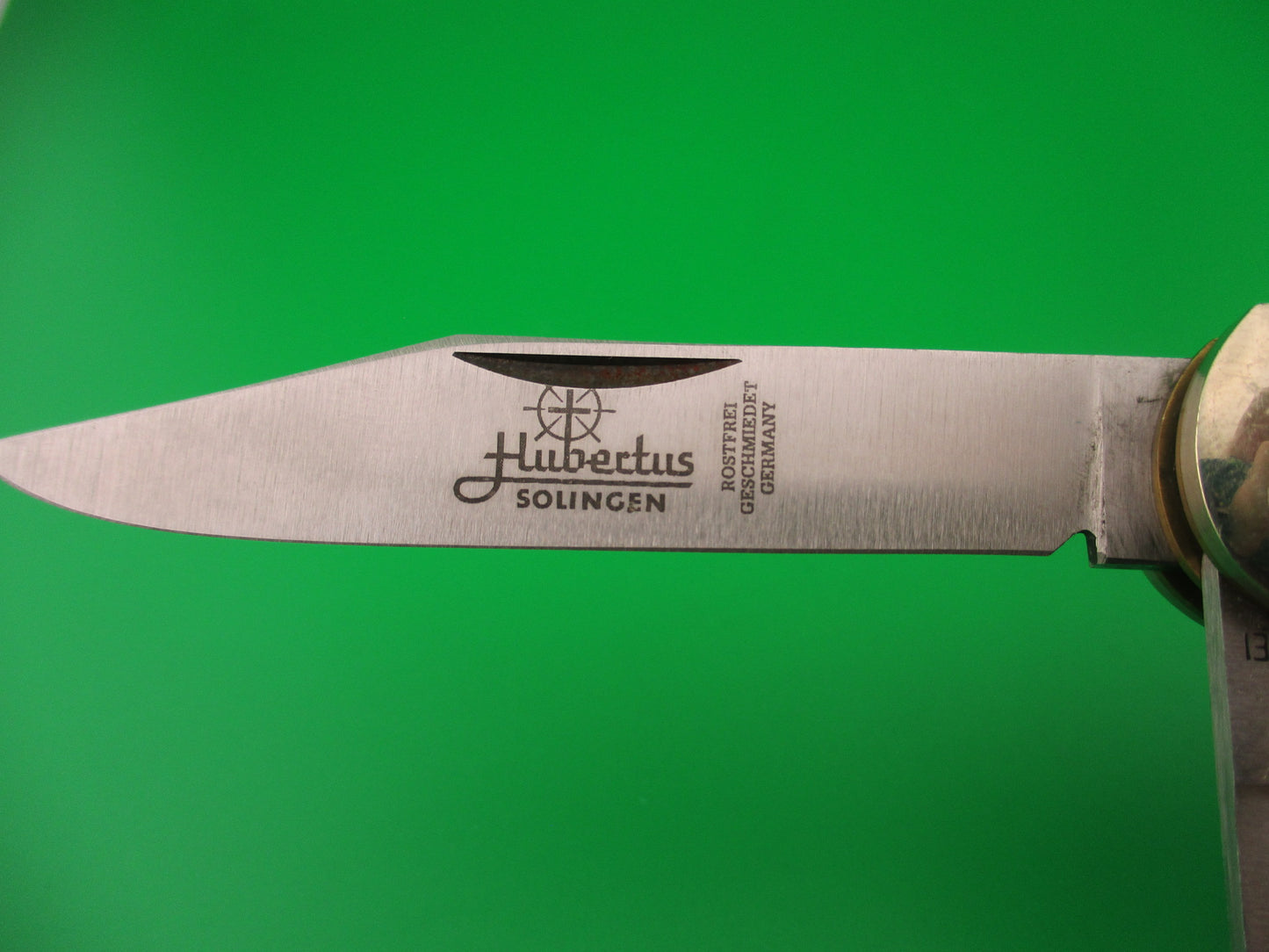 Hubertus SOLINGEN 10cm German Stag Pen Blade release automatic knife