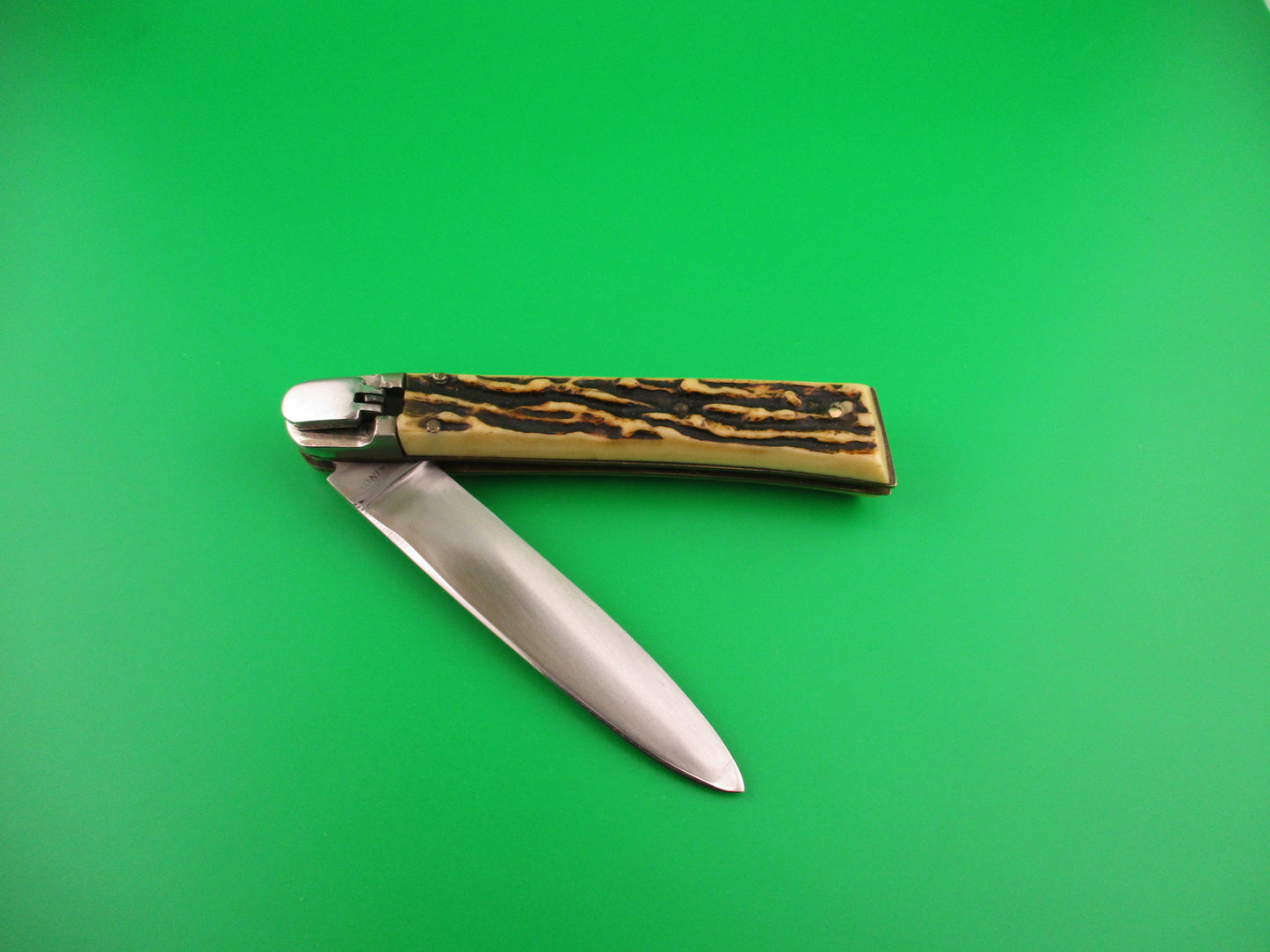 MAKINOX 20cm French Lever Imitation Stag Vintage automatic knife