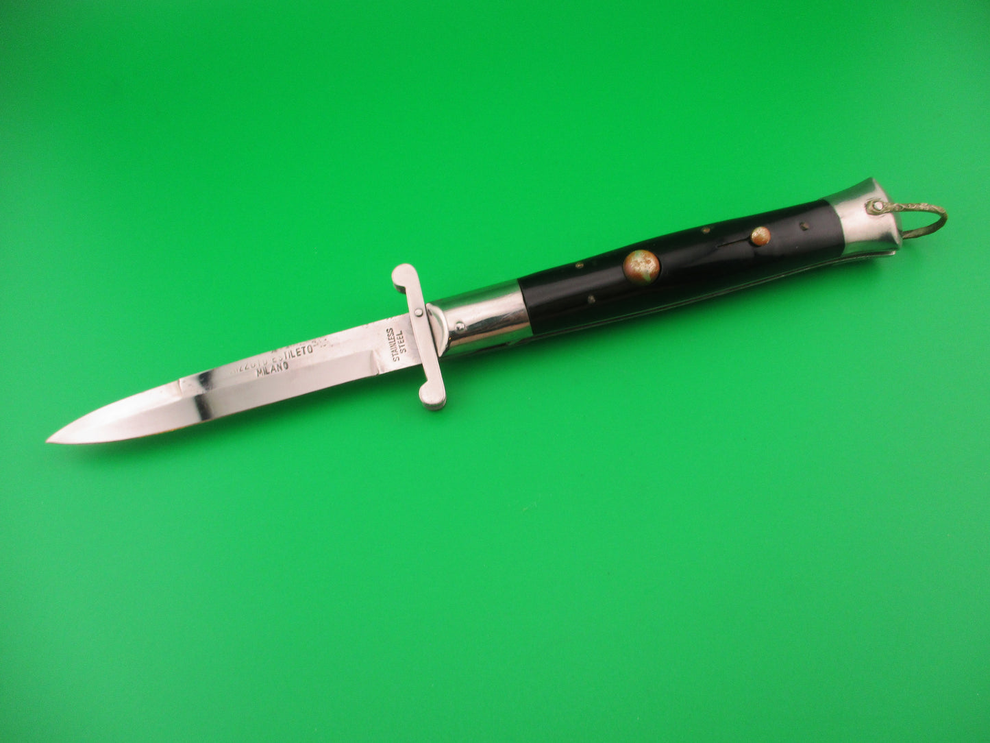 RIZZUTO ESTILETO MILANO 22cm Japanese vintage swing guard 9 inch automatic knife