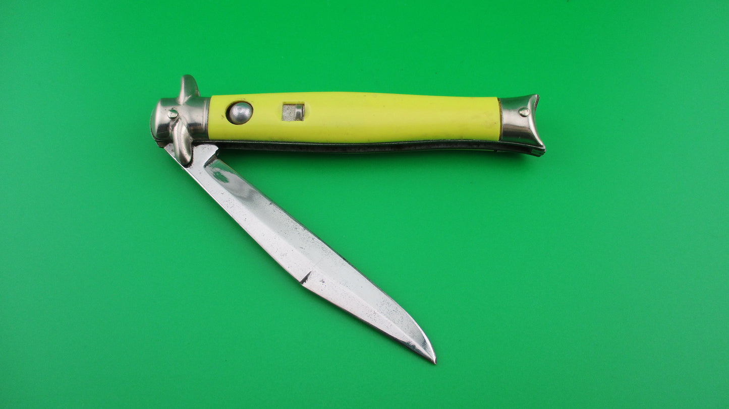 z Colonial SHUR SNAP Bowtie Yellow 4th Gen Vintage switchblade