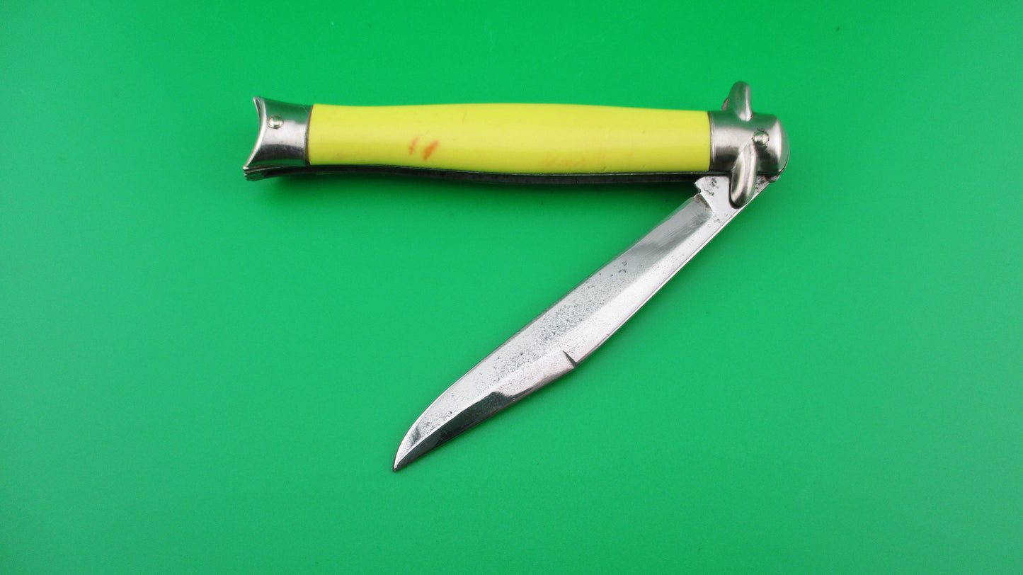 z Colonial SHUR SNAP Bowtie Yellow 4th Gen Vintage switchblade