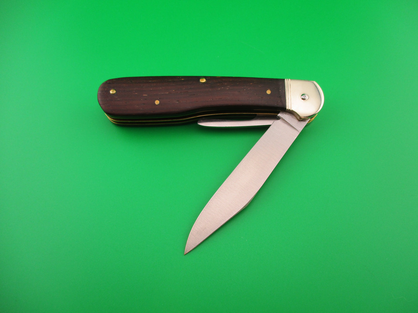 Hubertus SOLINGEN 10cm German Wood Pen Blade (cap lifter) release automatic knife