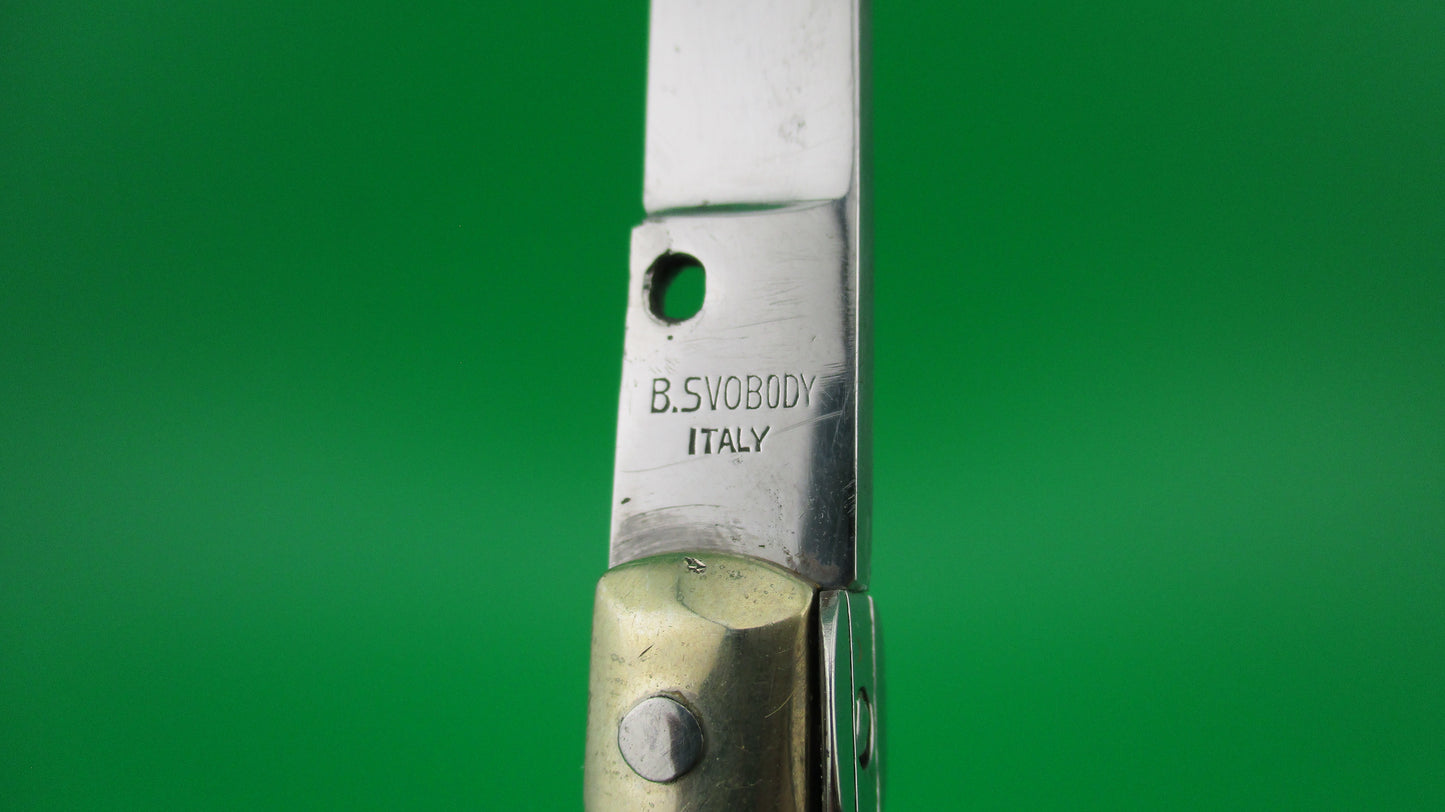 B SVOBODY ITALY 16cm Italian Picklock 1950s vintage automatic knife