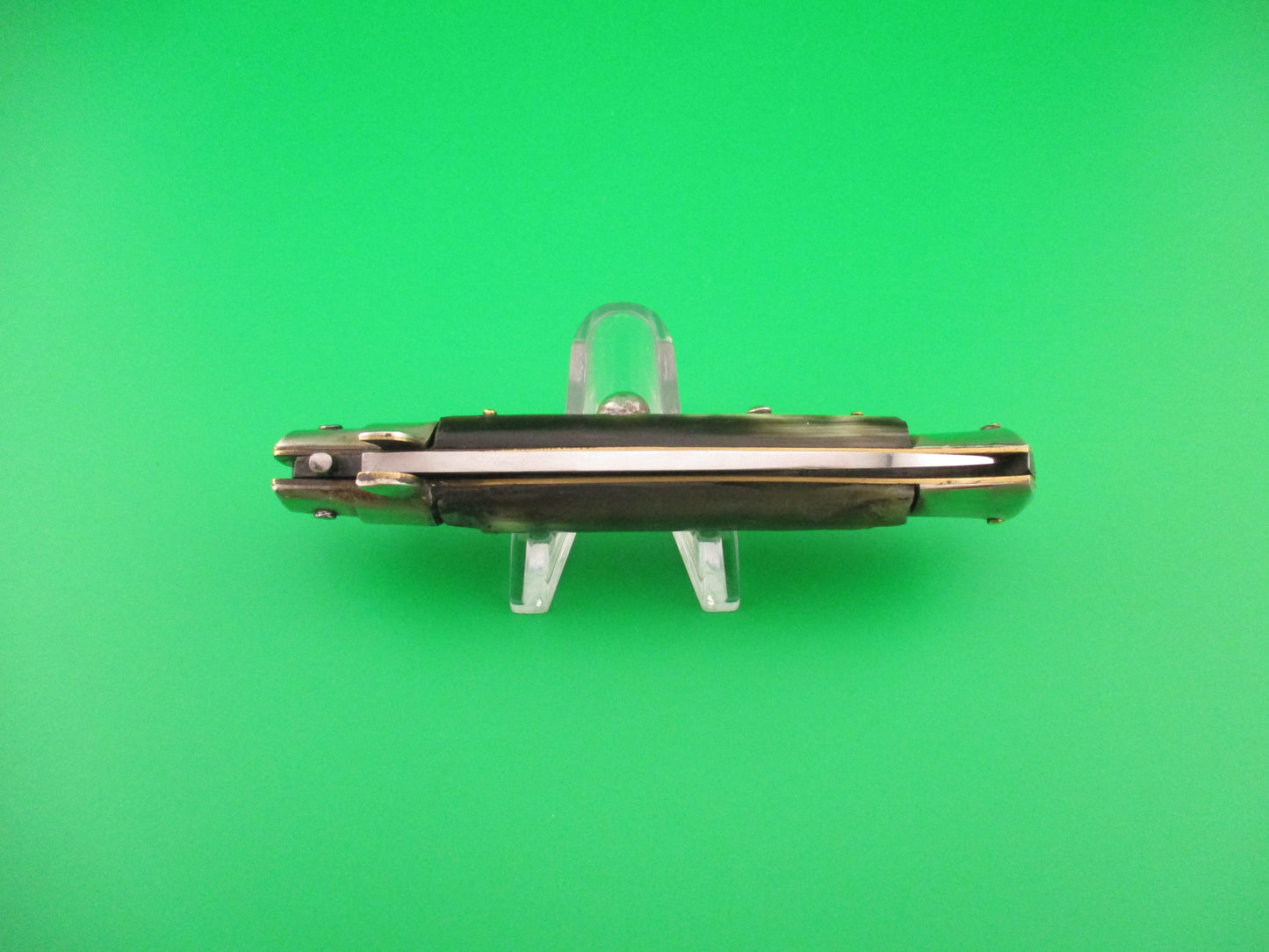 INOX (in diamond) 20cm Italian Transitional swivel bolster vintage automatic knife