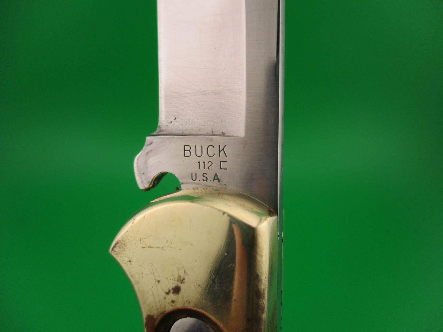 z BUCK 112 C USA Converted SA Automatic knife round button wood handles
