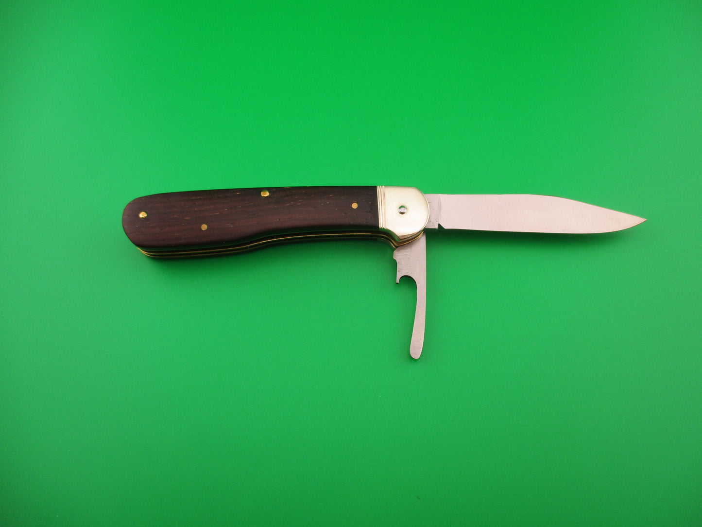 Hubertus SOLINGEN 10cm German Wood Pen Blade (cap lifter) release automatic knife