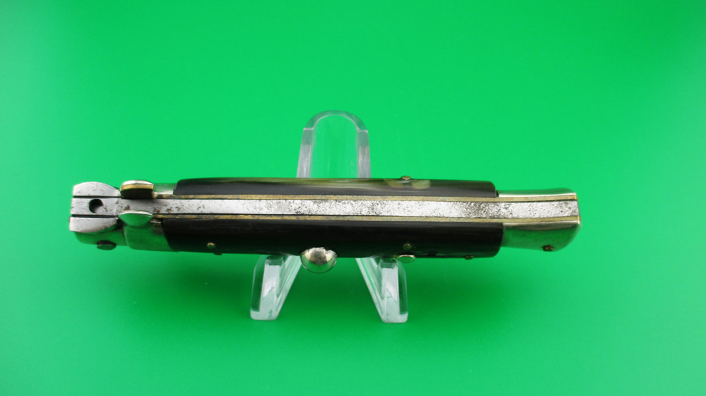 C. Jul Herbertz IMPORT 20cm Italian Transitional Stiletto Red dot switchblade knife NOS