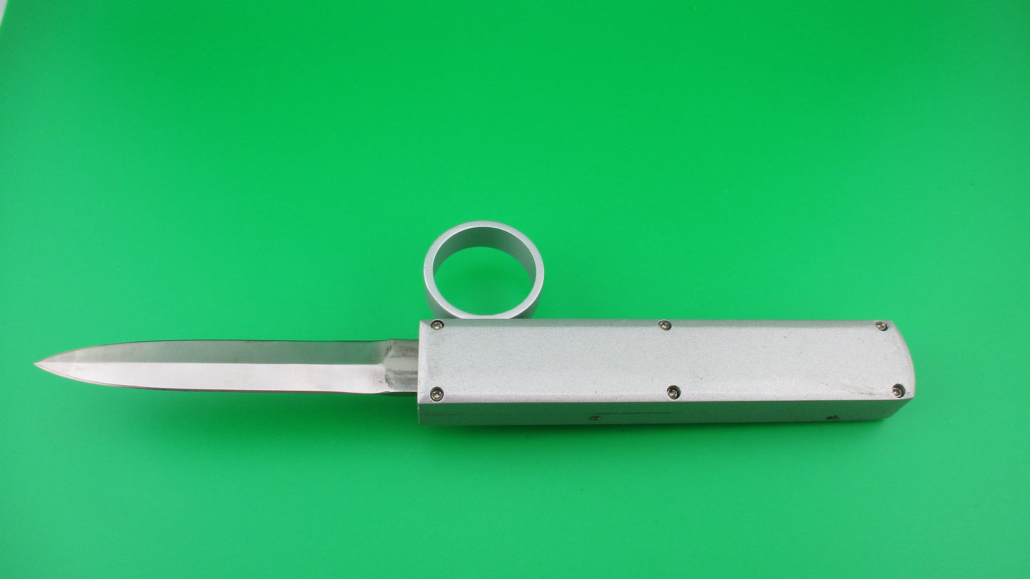 Z STAINLESS 21cm TOMB RAIDER OTF DA silver & black switchblade