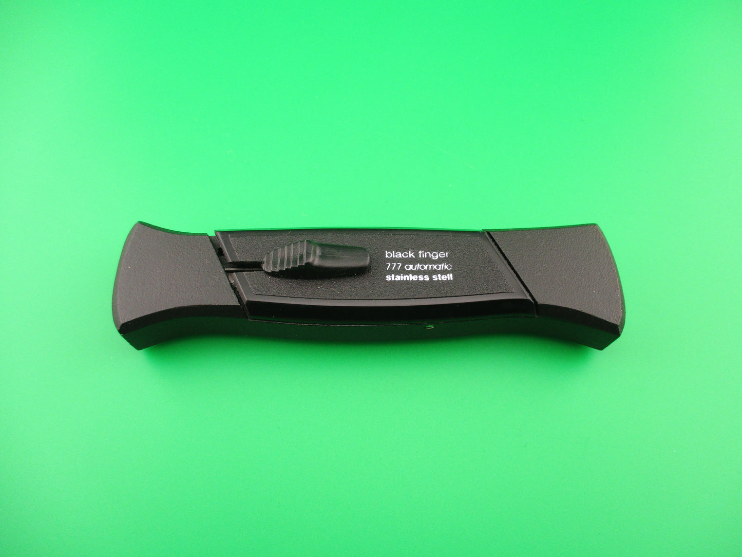 ROSTFREI BLACK FINGER 777 22cm Italian Vintage OTF DA serrated automatic knife