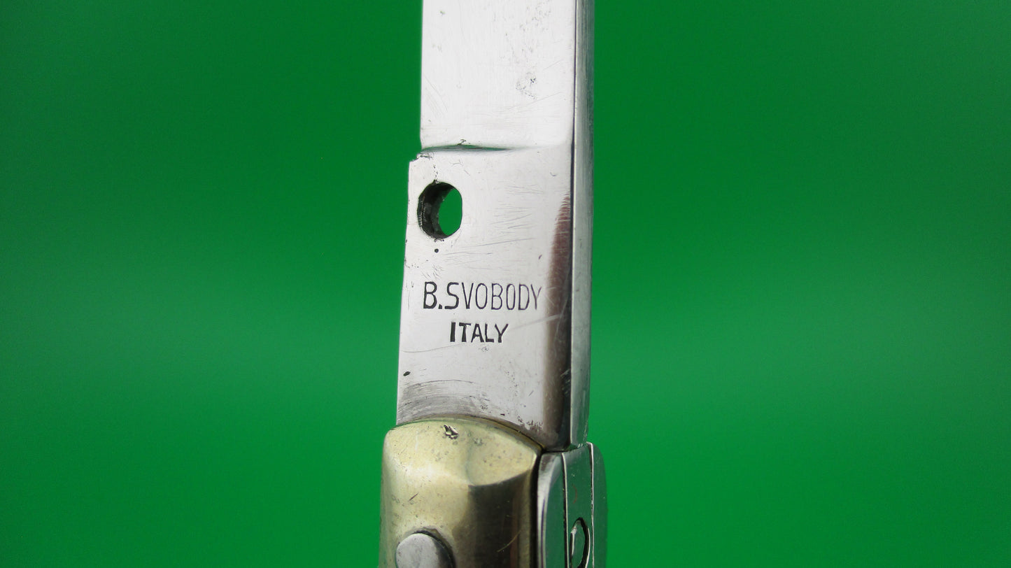 B SVOBODY ITALY 16cm Italian Picklock 1950s vintage automatic knife