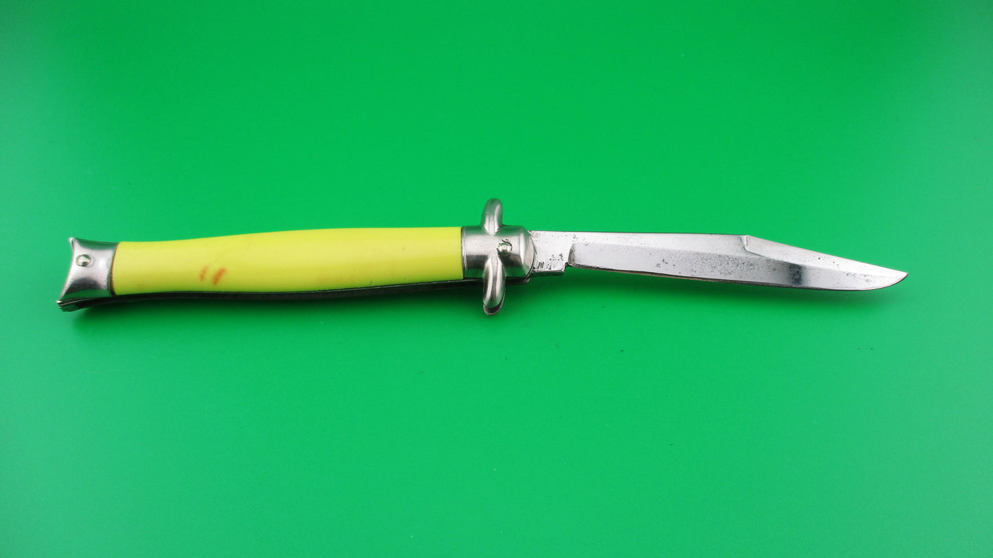 z Colonial SHUR SNAP Bowtie Yellow 4th Gen Vintage switchblade