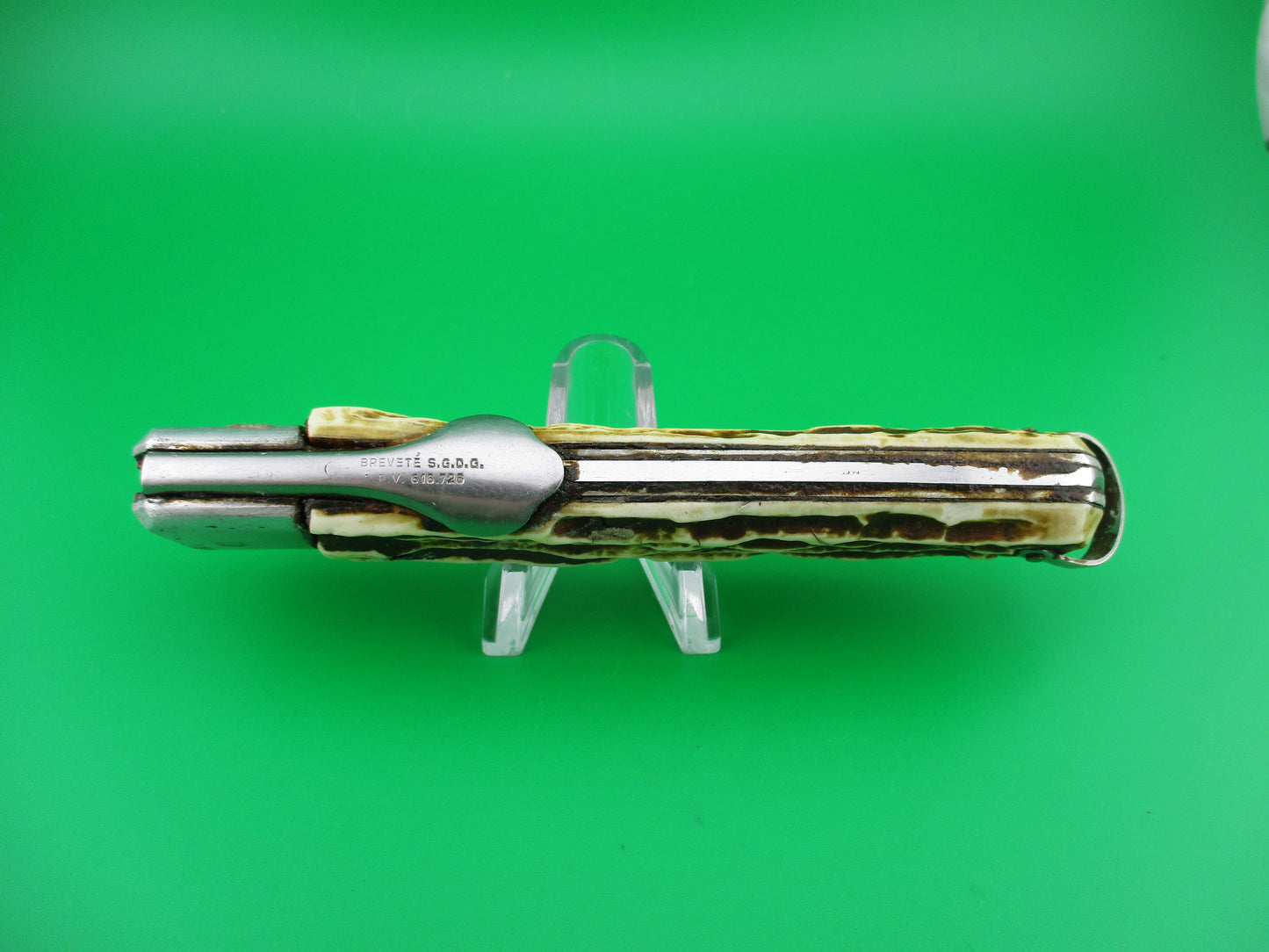S.C.O.F. FRANCE INOX BREVETE S.D.G.D. 24cm P.V. 616.726 French Automatic Knife