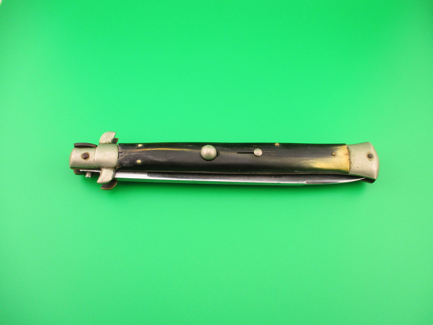M ITALY INOX 33cm Italian Transitional Horn Vintage 1960s automatic knife
