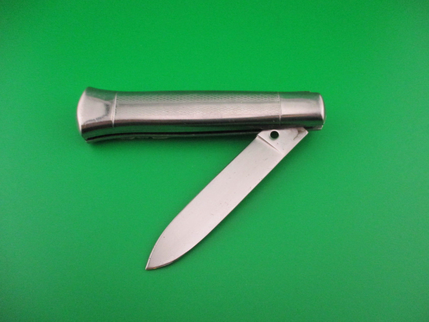ROSTFREI 20cm Italian All Metal Bolster Button Vintage automatic knife NOS