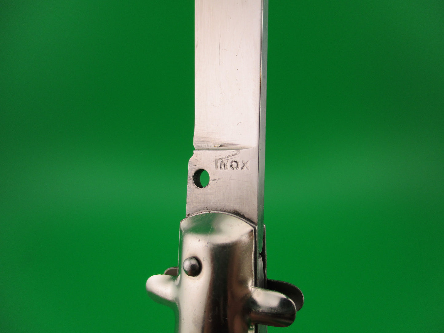INOX 18cm Italian Tourist knife Red pearl BoBc automatic card knife