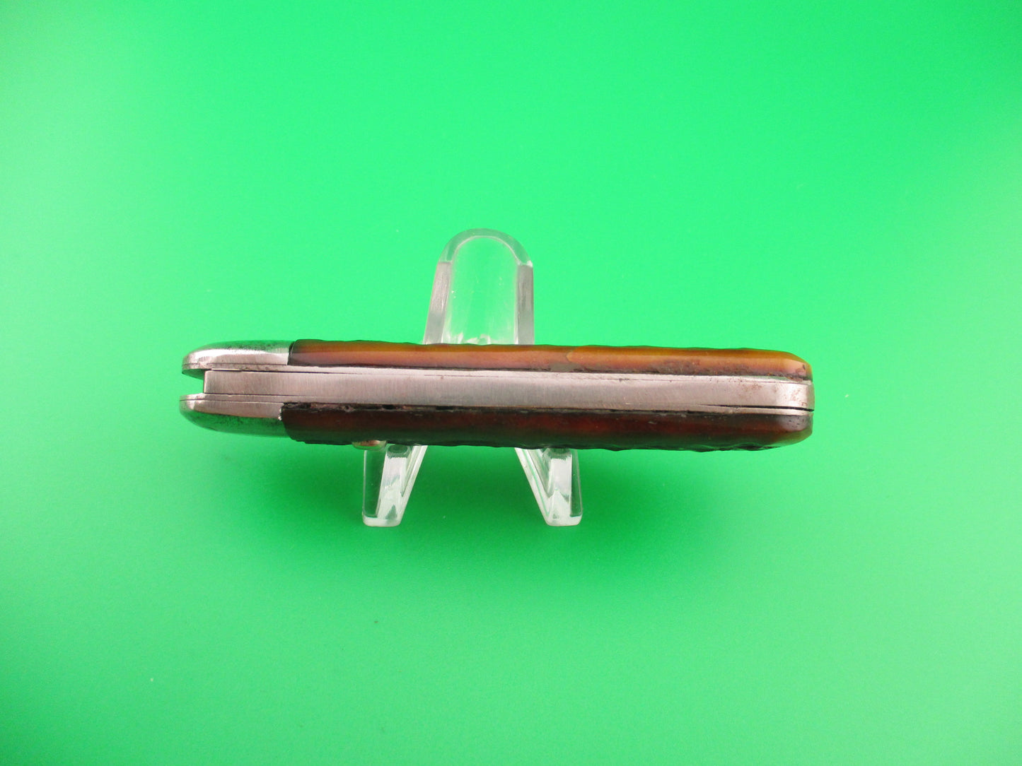 SCHRADE WALDEN shortened Scout Jigged bone vintage automatic knife