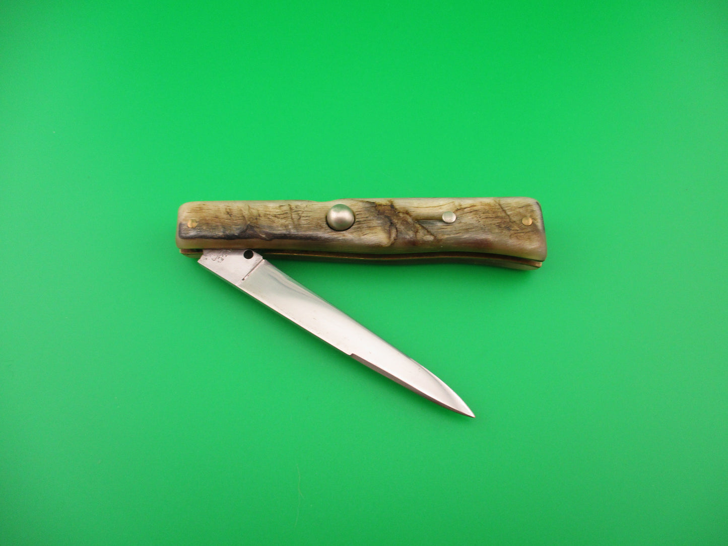 B.T.FS THIERS INOX Lizard 22cm Italian Lockback Ram's horn vintage automatic knife
