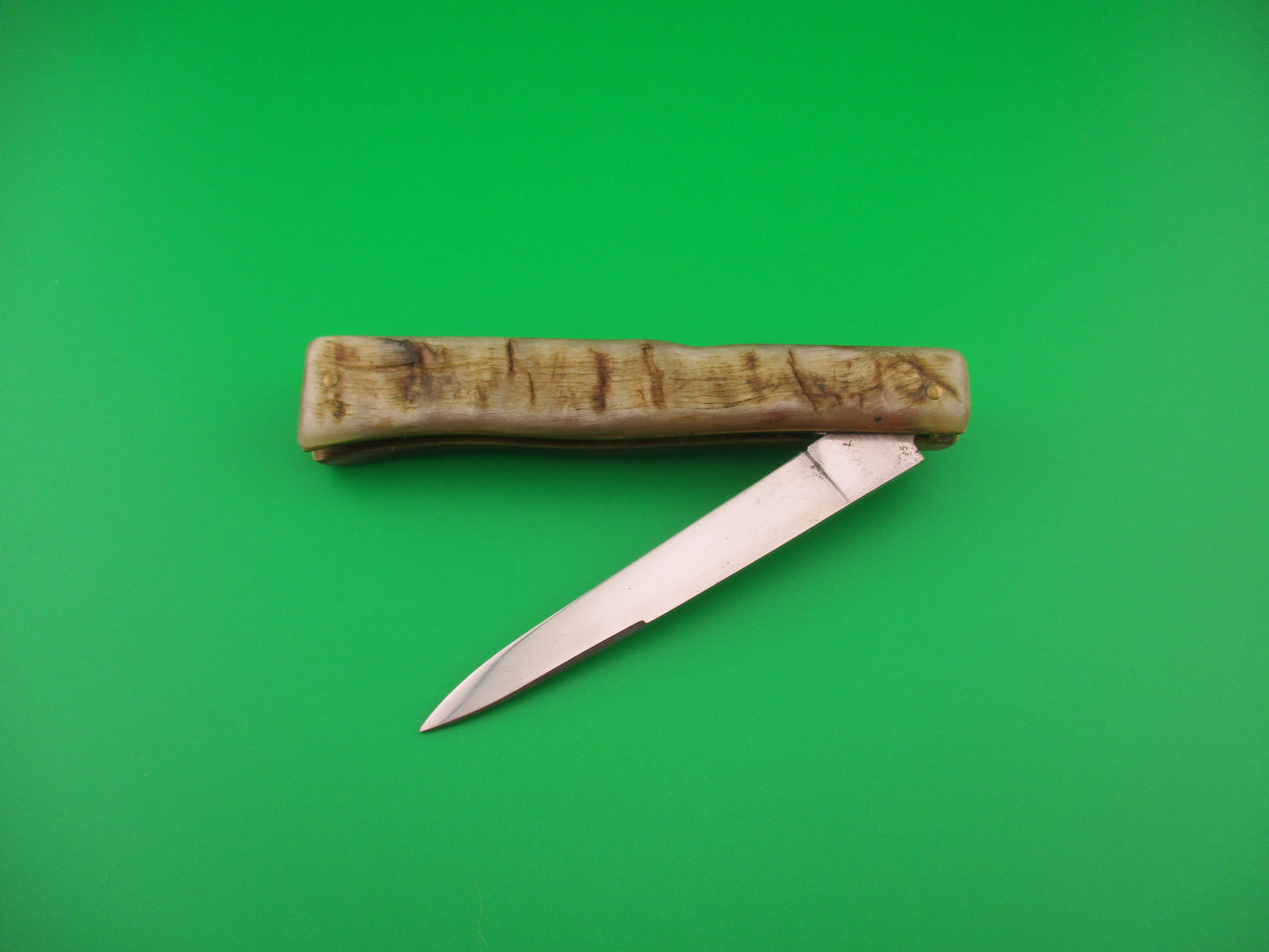 B.T.FS THIERS INOX Lizard 22cm Italian Lockback Ram's horn vintage automatic knife