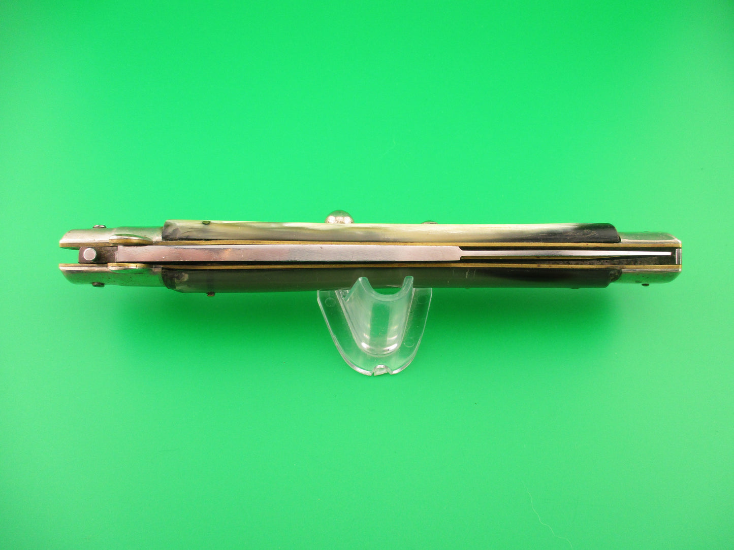M ITALY INOX 33cm Italian picklock vintage 1950s Brazilian horn automatic knife