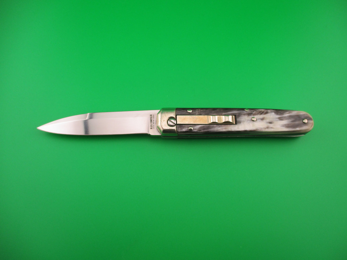 z AGA CAMPOLIN BARON 21cm Italian Brazilian horn Limited Edition 2022 Automatic knife