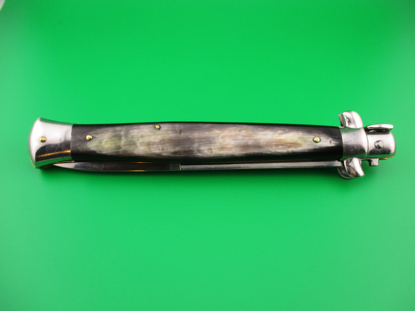 STILETTO ITALY 33cm Italian Stiletto Brazilian horn switchblade knife