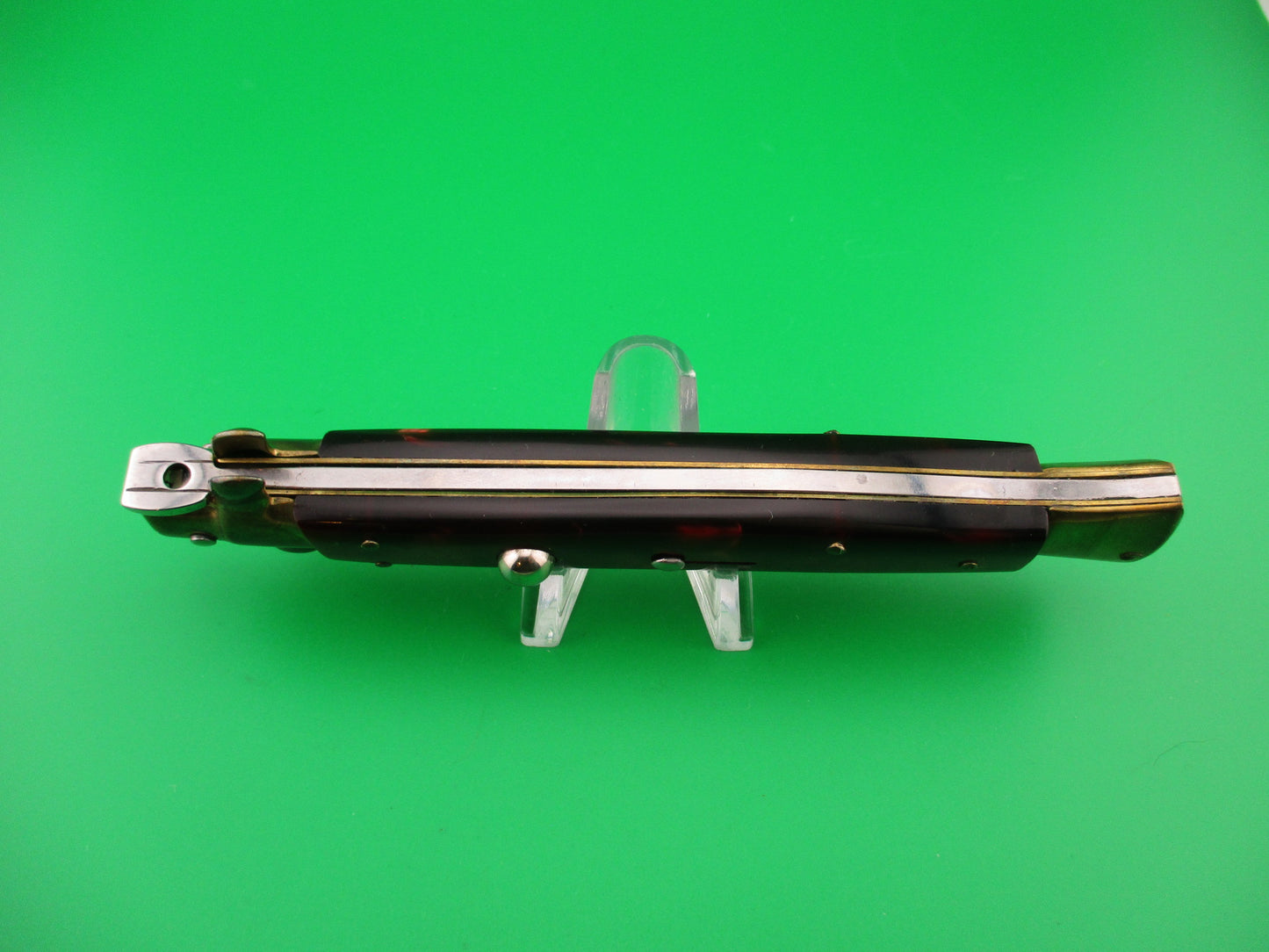 STILETTO ITALY 28cm Italian Stiletto Ruby Kirinite & Brass automatic knife