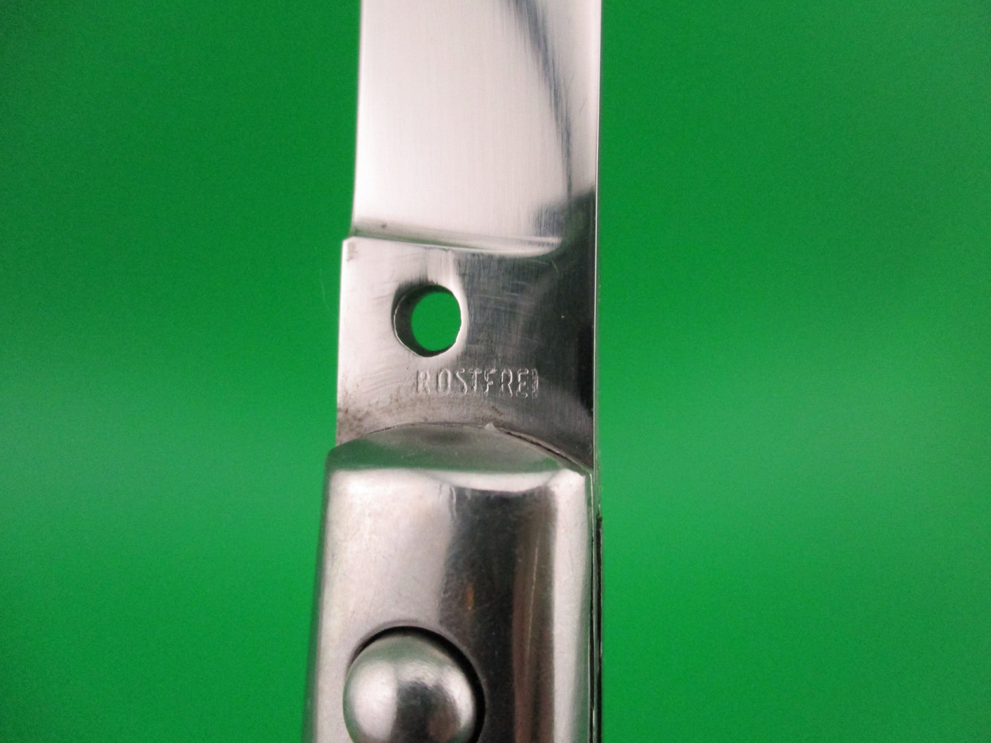ROSTFREI 20cm Italian All Metal Bolster Button Vintage automatic knife NOS