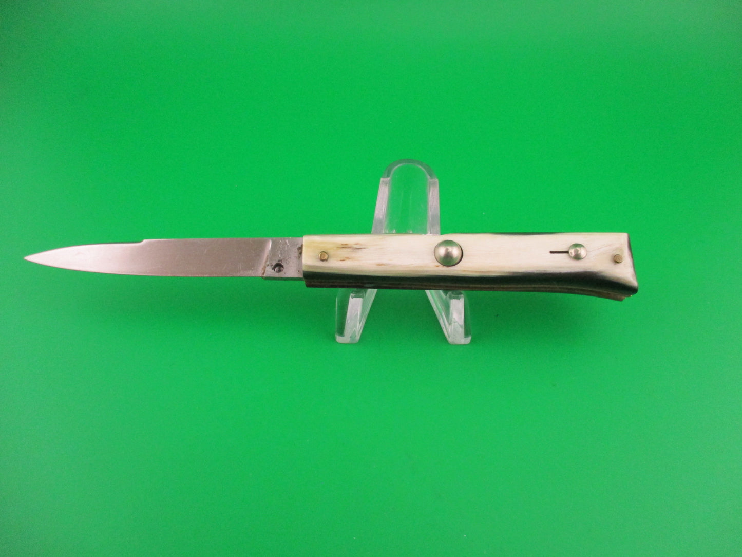 B.T.FS INOX Lizard 16cm Italian Lockback Skunk vintage automatic knife