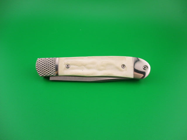 Cobratec Trapper White bone CTTHRWT hidden release automatic knife in box