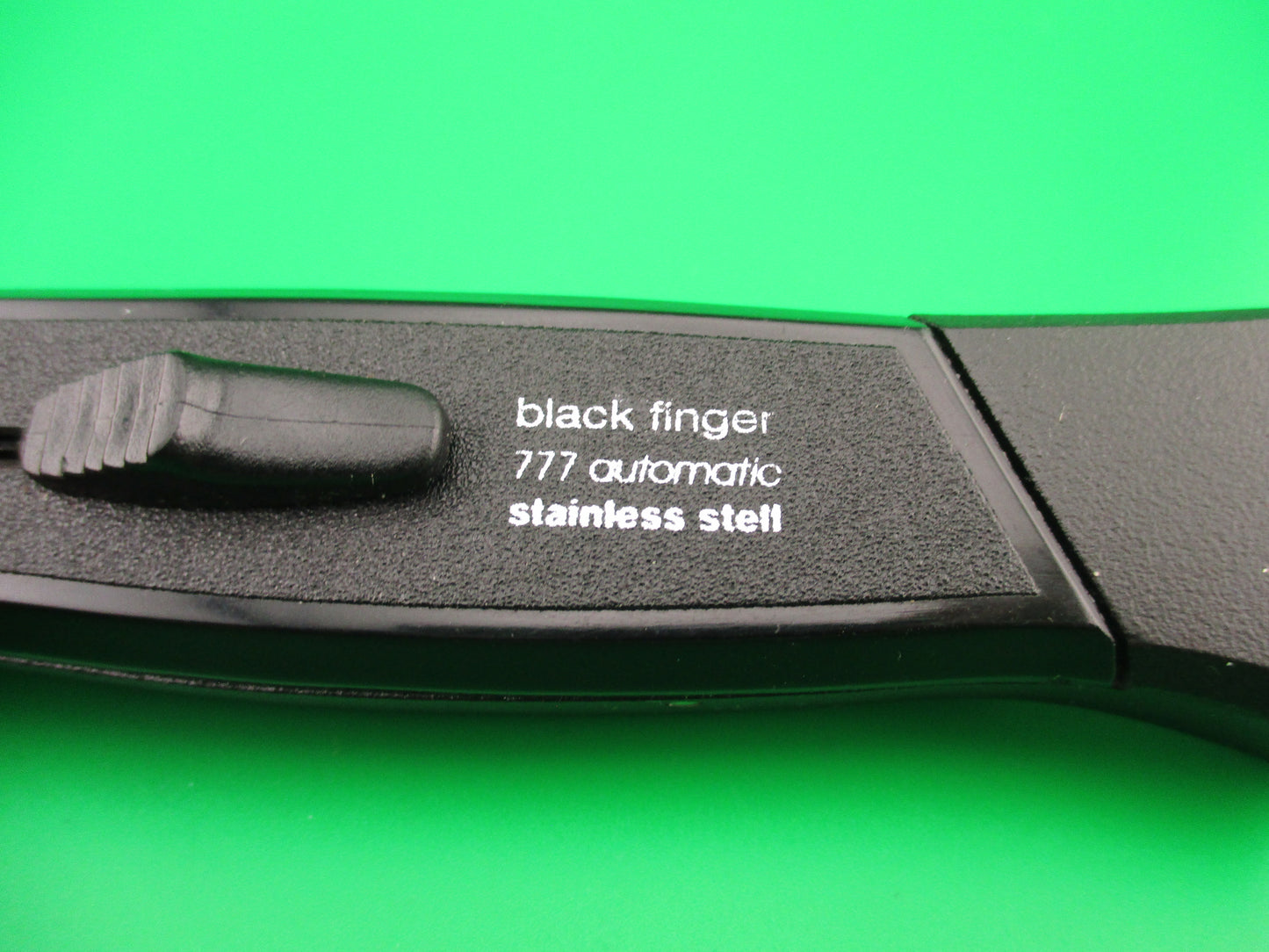 ROSTFREI BLACK FINGER 777 22cm Italian Vintage OTF DA serrated automatic knife