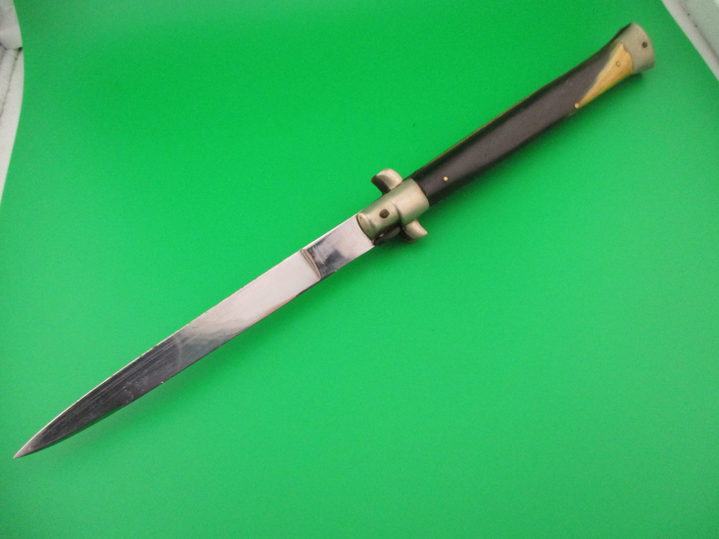 M ITALY INOX 33cm Italian Transitional Horn Vintage 1960s automatic knife