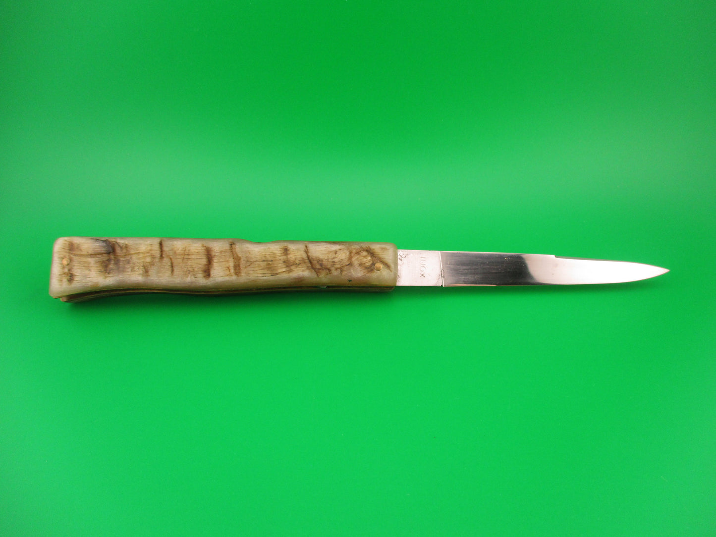 B.T.FS THIERS INOX Lizard 22cm Italian Lockback Ram's horn vintage automatic knife
